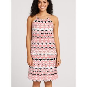 J. McLaughlin Maria Geometric Print Catalina Cloth Halter Dress – Medium